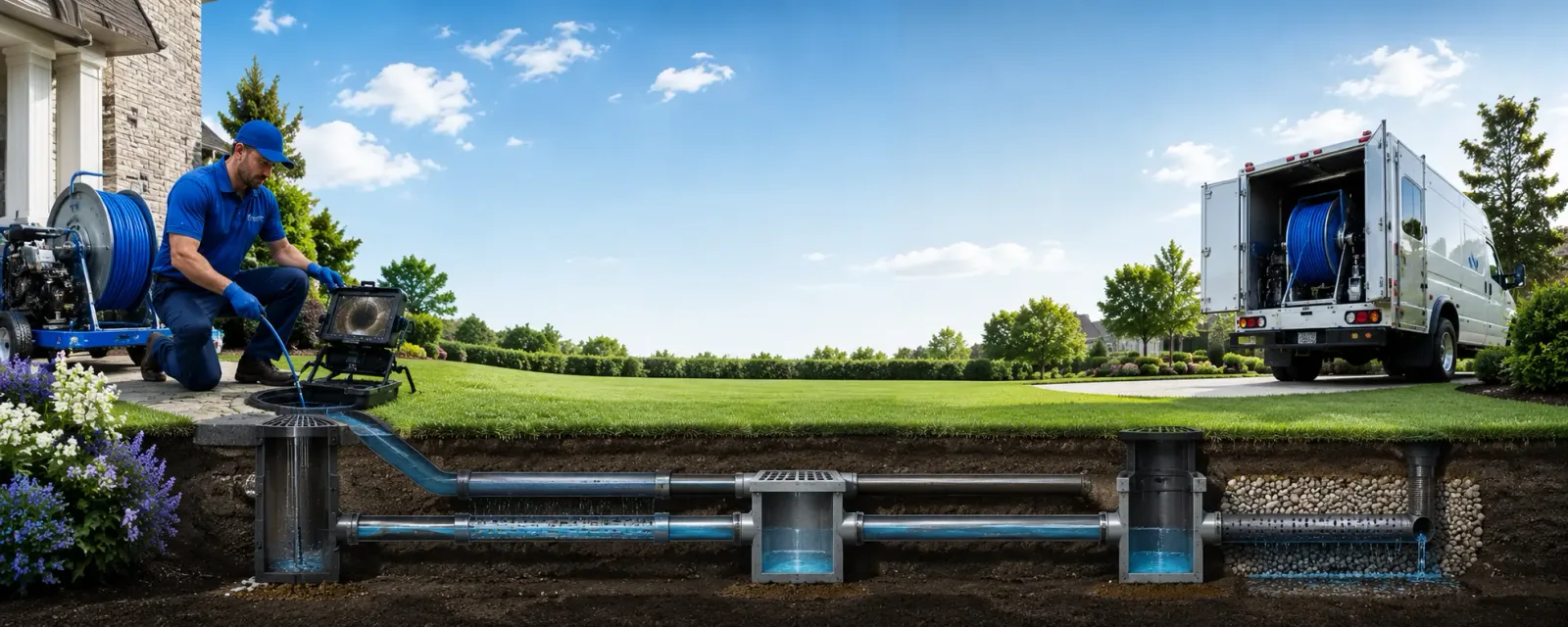Outdoor drain cleaning information for Courtland, VA